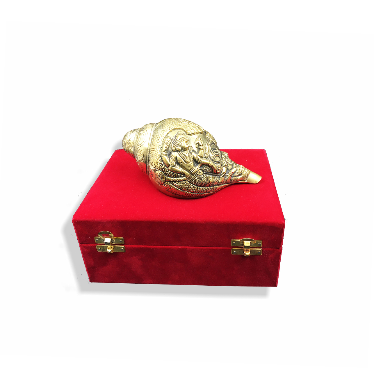 Mahavishnu Conch Of Brass Brass Shankh